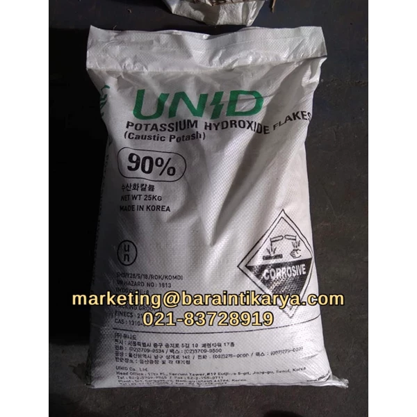 Potassium Hydroxide Flakes Bag 25kg
